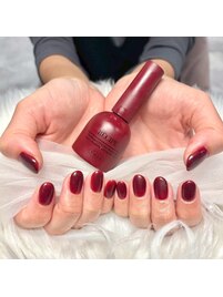 ワンカラー/VALLA/秋色ボルドー