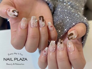 バレンタインネイル