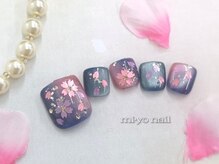 ミーヨ ネイル(mi-yo nail)/★フット桜ネイル【定額¥9350】