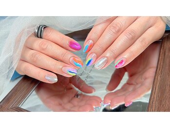 アユミネイル 川崎(Aumi nail)/カラフルな持ち込みデザイン！