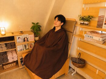 タマヨモ(tamayomo)の写真/【男性のお客様大歓迎】完全個室の1席サロンだからこそ人目を気にせず自分空間でよもぎ蒸しを受けられる◎