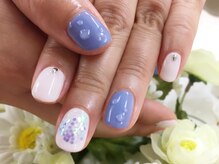プルミエ ネイル(Premier Nail)/水滴ネイル☆紫陽花