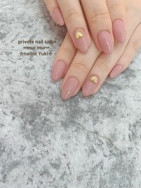 バレンタインネイル