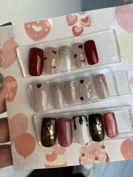 フローラビューティ(Flora Beauty)/バレンタインネイル新作デザイン