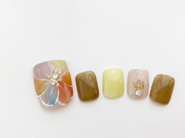 フラワー/くすみカラー