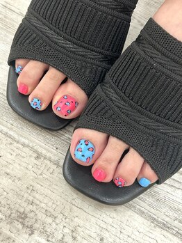 タムタムネイル 本厚木(Tam Tam Nail)/フットお持ち込みデザイン