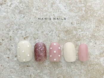 マリーネイルズ 大阪梅田店(MARIE NAILS)/新規様6000 0212a カフェラテ