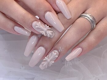 キレイエ ネイルズ(KIREIE NAILS)/十字架 クロム ワンカラー