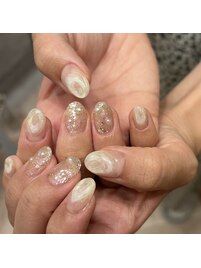 ニュアンス定額ネイル　ホワイト