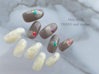 スリー(THREE)/May.2022/nail design
