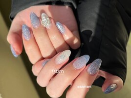 透明感ブルー×スカルプ