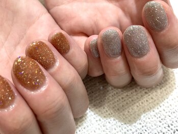 カルフールノア 綾瀬店(carrefour Noa)/韓国風グリッターネイル