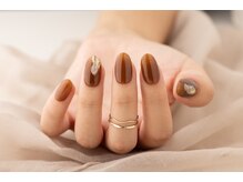 エムスラッシュ ネイル センター北店(M.SLASH)/ブラウンお洒落ネイル