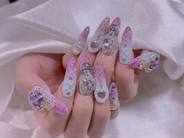 長さだし推し地雷ネイル