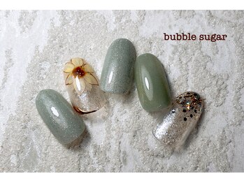 バブル シュガー バイ ネイルクローネ(bubble sugar by.nail crone)/ひまわりネイル