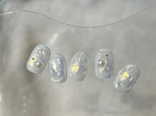 ラクネイル 浦和店(raku nail)/オーロラぷっくりニュアンス