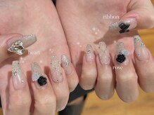 リンドネイル バイ モカ アンド ララ(Lind nail by moca and LaLa)/【mian】薔薇ネイル