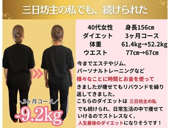 えのもと美容整体院/40代ダイエット実績