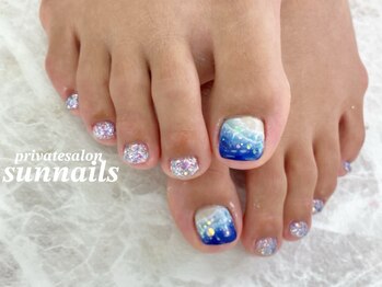 サンネイルズ(sun nails)/2本アート