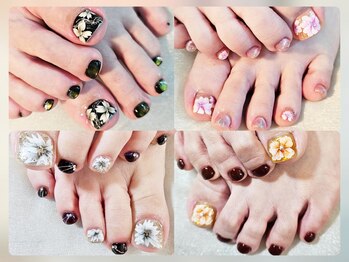 エルディケイ(LDK)の写真/フットネイルを楽しみたい方♪見えない足先を少しでも華やかに気分UP！