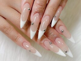 バーチャルフレンチネイル/白