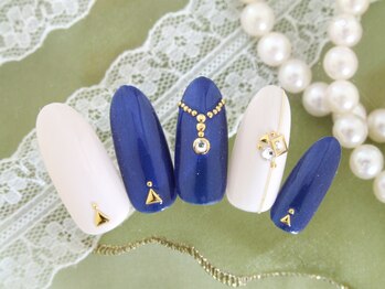 シューズネイルプロデュース/ワンカラーストーンネイル