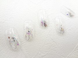 ラメグラデ×ホイル