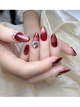 ネイルズ イロハ 大塚店(NAILS 168)/チップ長さだしシンプルデザイン
