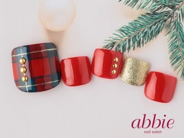 大人チェックネイル◇￥11176