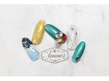 アモウズ(Amouz)/定額[成人式/和装/和柄ネイル]1