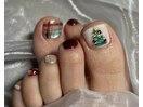 クリスマスフットネイル♪