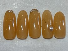 ネイルアンドアイラッシュ ネネ/ちゅるん　オレンジ　ミラー