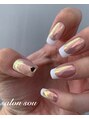 ネイルサロン ソウ 心斎橋店(Nail Salon Sou)&nbsp;シンプルフレンチ♪オーロラミラー