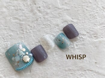 ウィスプ(WHISP)/ブルーシェルフットネイル 夏