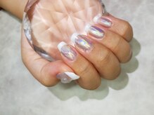シュガーネイル(sugar nail)/オーロラフレンチネイル