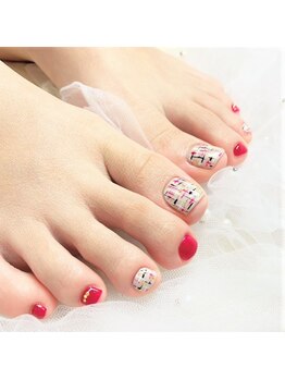 ハミ 新大久保(H'ami)/ツイード春ネイル