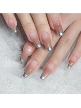 エムネイル(eM nail)/メタリックフレンチ