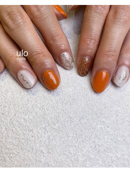 ウロネイルズ(ulo nails)/オレンジネイル