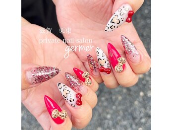 ジェルメ(germer)/ヒョウ柄スカルプでギャル♪