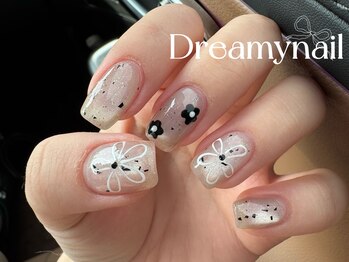 ドリーミーネイル 池袋(Dreamy Nail)/自爪花の手描き持ち込みデザイン