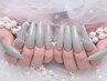 期間限定【一番MAXチップ長さだし】＋ワンカラー/ラメグラ(2色まで) 　¥8900