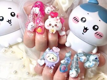 お爪かわいいネイルサロン/スカルプ10本つけ放題♪