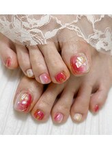 シオン(SION)/天然石ネイル（ローズクオーツ）