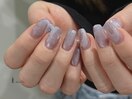 透け感オーロラ初夏ネイル