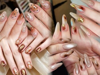 クイーンズネイルサロン(Queen's nail salon)の写真/【トレンドを抑えて映えるお手元へ】2025大人気チークネイル＋マグネットフレンチ8500円→￥7500