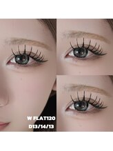アスピーアイラッシュ(Aspii eyelash)/Wフラット120束