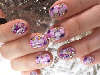 ネイル サロン コービーズ(nail salon COBES)/キラキラビジュー＆フラワー☆