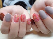 アミュリー ネイル アトリエ(Amury nail atelier)/オーロラフィルム★ボルドー
