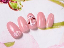 バレンタインネイル