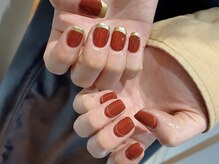 エムスラッシュアヴェダ 自由が丘(M.SLASH AVEDA)/bordeaux×gold